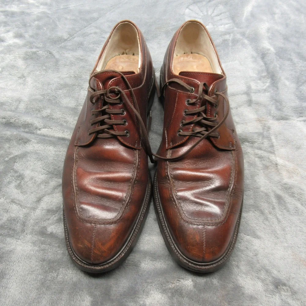 Salvatore Ferragamo Dress‎ Shoes Men 7 US 41 EU Brown Leather Lace-Up Italy Made